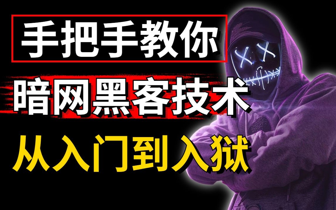 手把手教你暗网黑客技术，从入门到入狱，学会网络安全黑客技术，没入狱你来找我 1.03G