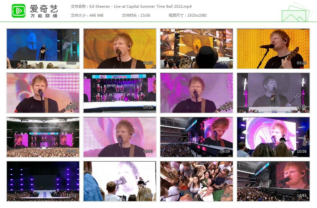 Ed Sheeran - Live at Capital Summer Time Ball 2022, 1080P