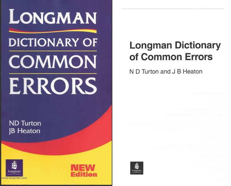 Longman Dictionary of Common Errors, 300多页