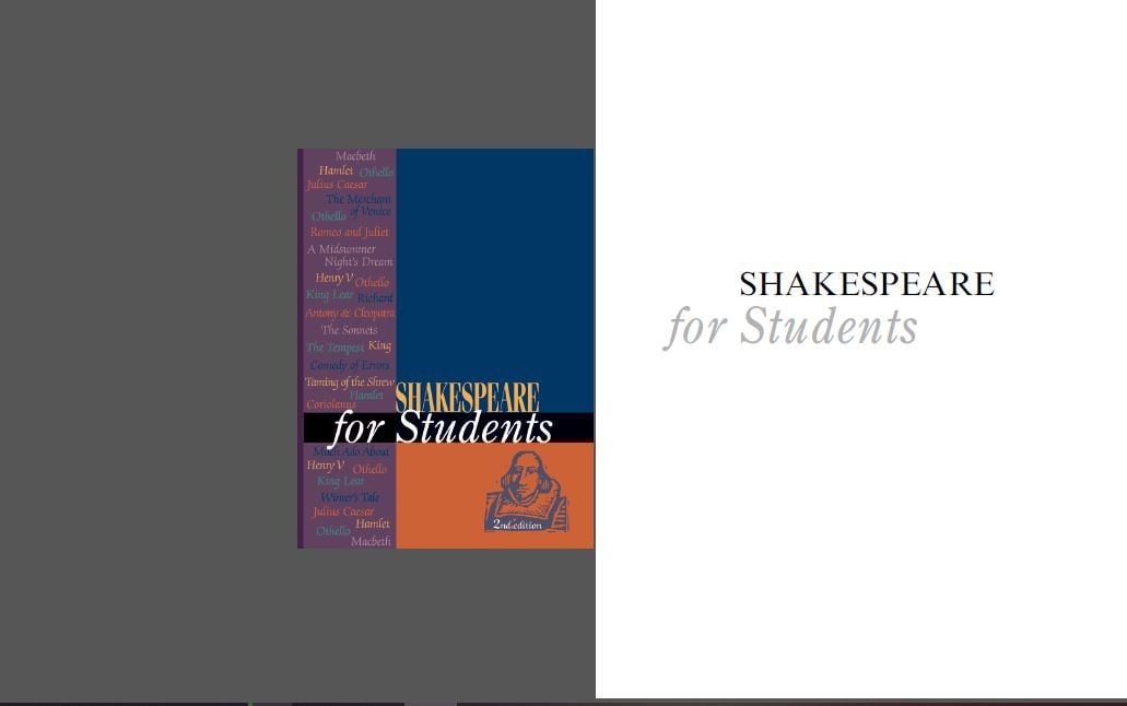 英文原版 Shakespeare For Students Vol. 1-3, 1.28 GB