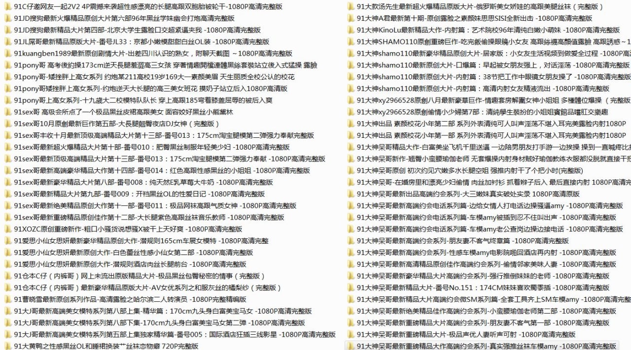 91大神自拍视频156部大合集（昔日经典作品再现）96GB